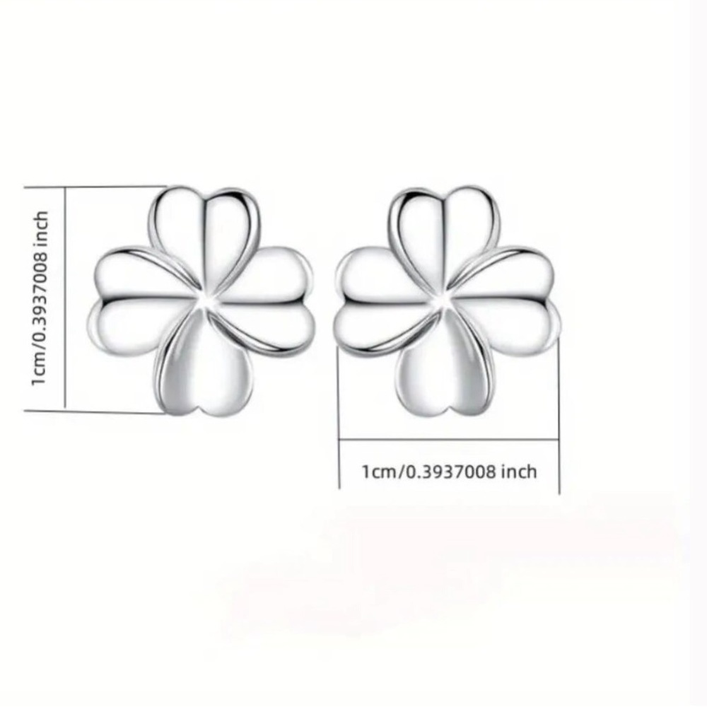 Silver Cloud Stud Earrings NWT - Picture 2 of 2